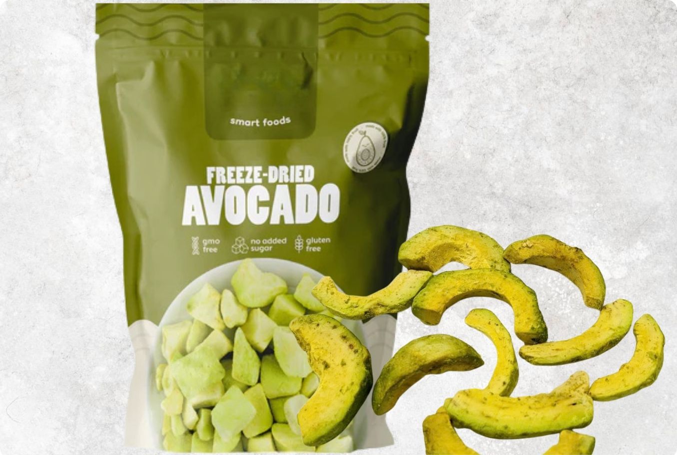 Crispy Premium Freeze Dried Avocado – Vietnam Agrifood Link VN