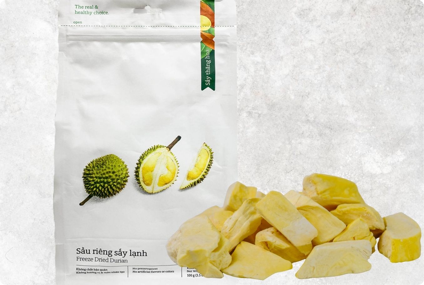 Crispy Exotic Freeze Dried Durian from Vietnam – Agrifood Link VN