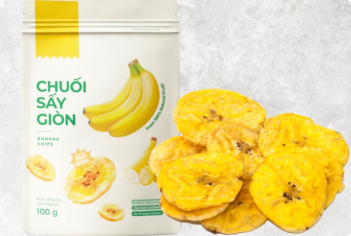 Crispy Golden Vacuum Fried Banana from Vietnam – Agrifood Link VN